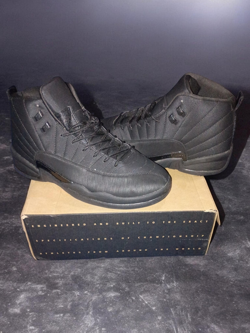 Men's Black High-Top Athletic Sneakers